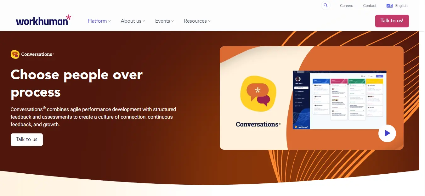 Workhuman home page