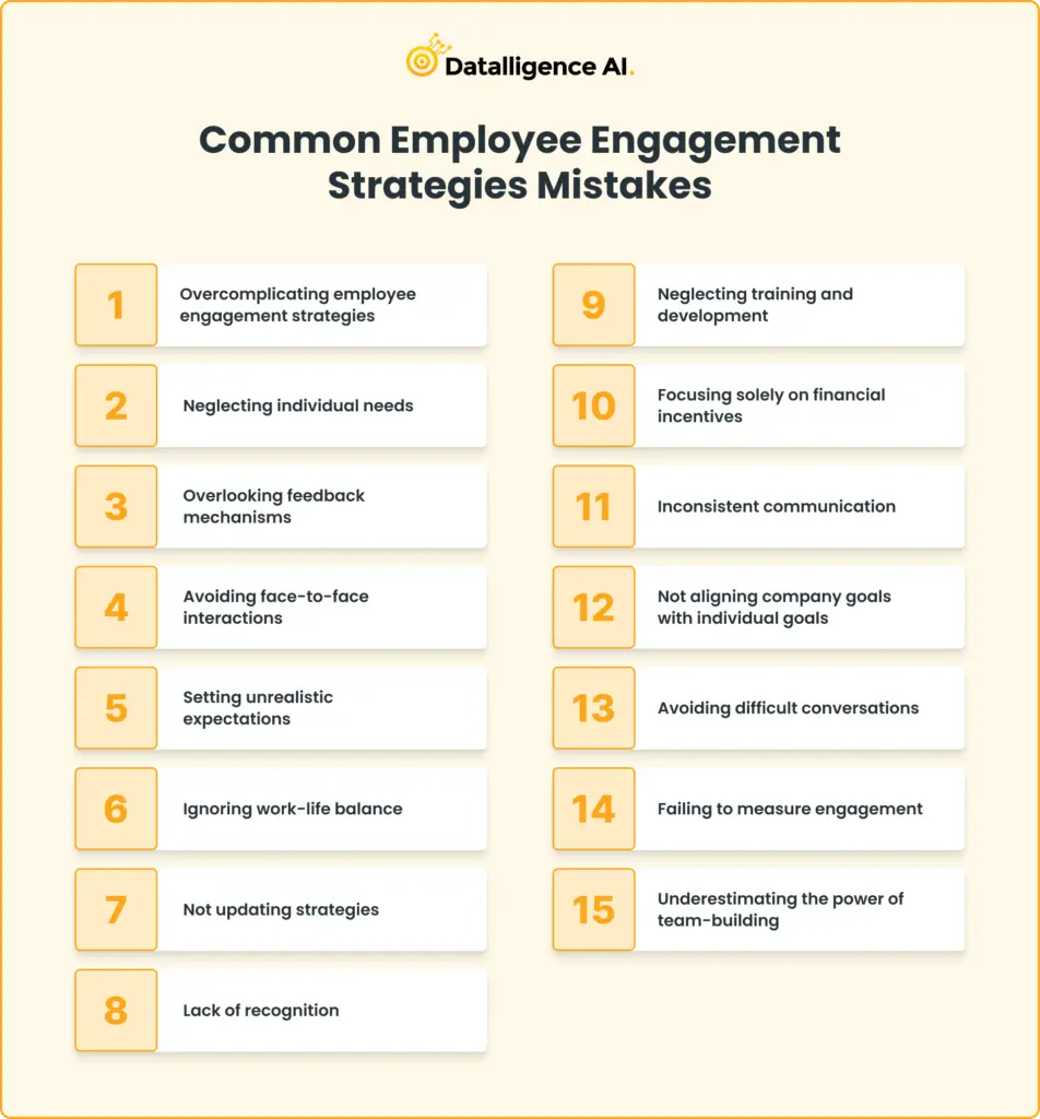 Common Employee Engagement Strategies Mistakes